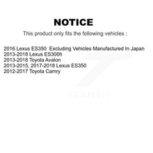 Charger l&#39;image dans la galerie, Rear Disc Rotors Ceramic Pads And Parking Shoes Kit For Toyota Camry Lexus ES350