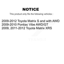 Load image into Gallery viewer, Rear Disc Rotors Ceramic Pads &amp; Parking Shoes Kit For Toyota Matrix Pontiac Vibe