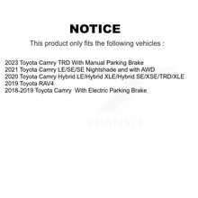 Charger l&#39;image dans la galerie, Rear Disc Rotors Ceramic Pads And Parking Brake Shoes Kit For Toyota Camry RAV4