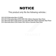 Load image into Gallery viewer, Rear Disc Rotors Ceramic Pads &amp; Parking Shoes Kit For Mercedes-Benz E550 CLS550
