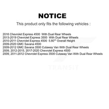 Charger l&#39;image dans la galerie, Rear Disc Rotors Ceramic Pads &amp; Parking Shoes Kit For Chevrolet Express 3500 GMC