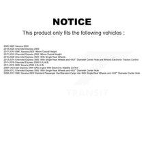 Charger l&#39;image dans la galerie, Rear Disc Rotors Ceramic Pads &amp; Parking Shoes Kit For Chevrolet GMC Savana 2500