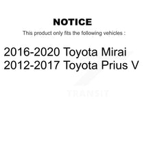 Charger l&#39;image dans la galerie, Rear Disc Rotors Ceramic Pads &amp; Parking Brake Shoes Kit For Toyota Prius V Mirai