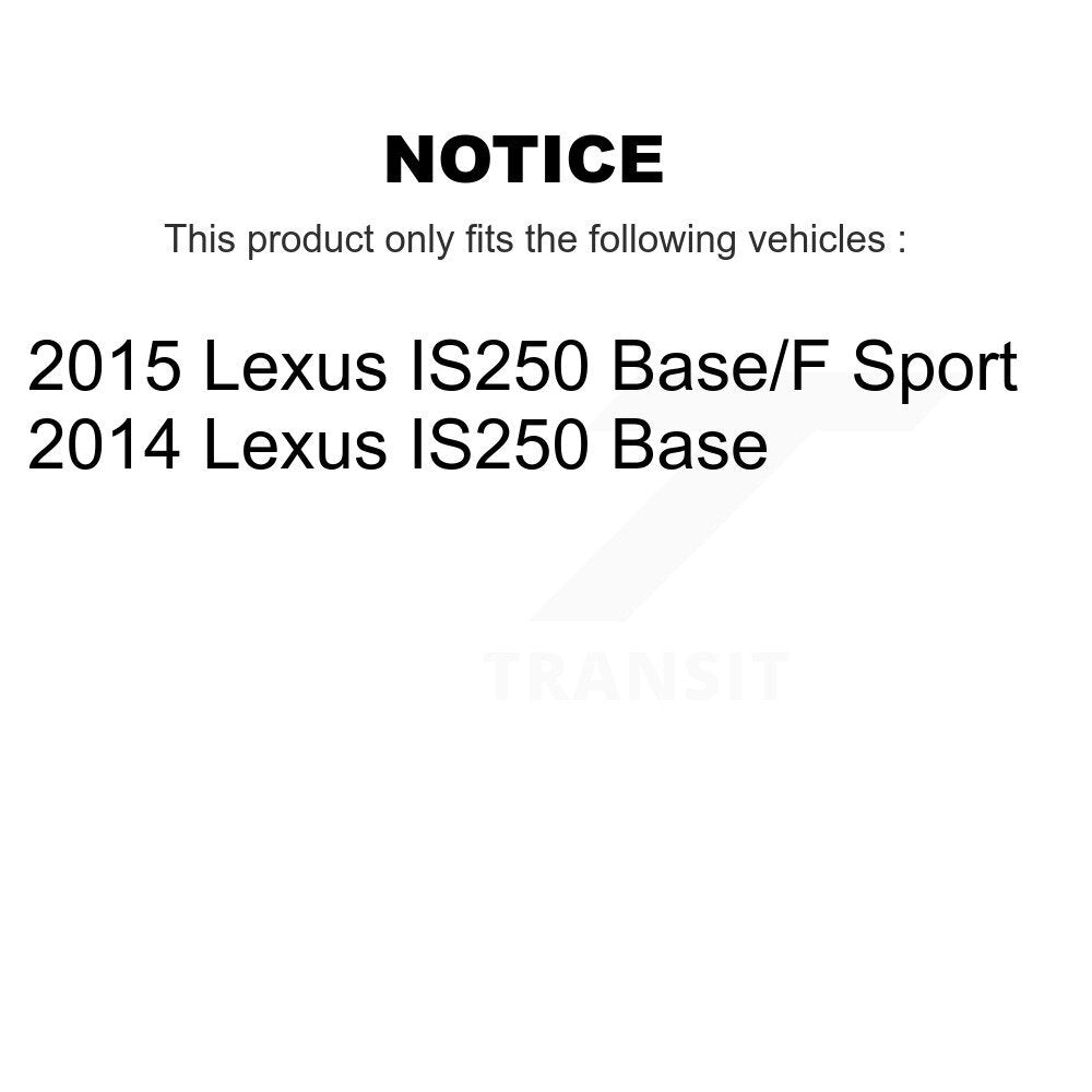 Rear Disc Rotors Ceramic Pads And Parking Brake Shoes Kit For Lexus IS250