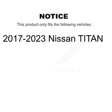 Load image into Gallery viewer, Rear Disc Rotors Ceramic Pads Parking Brake Shoes Kit For 2017-2023 Nissan TITAN