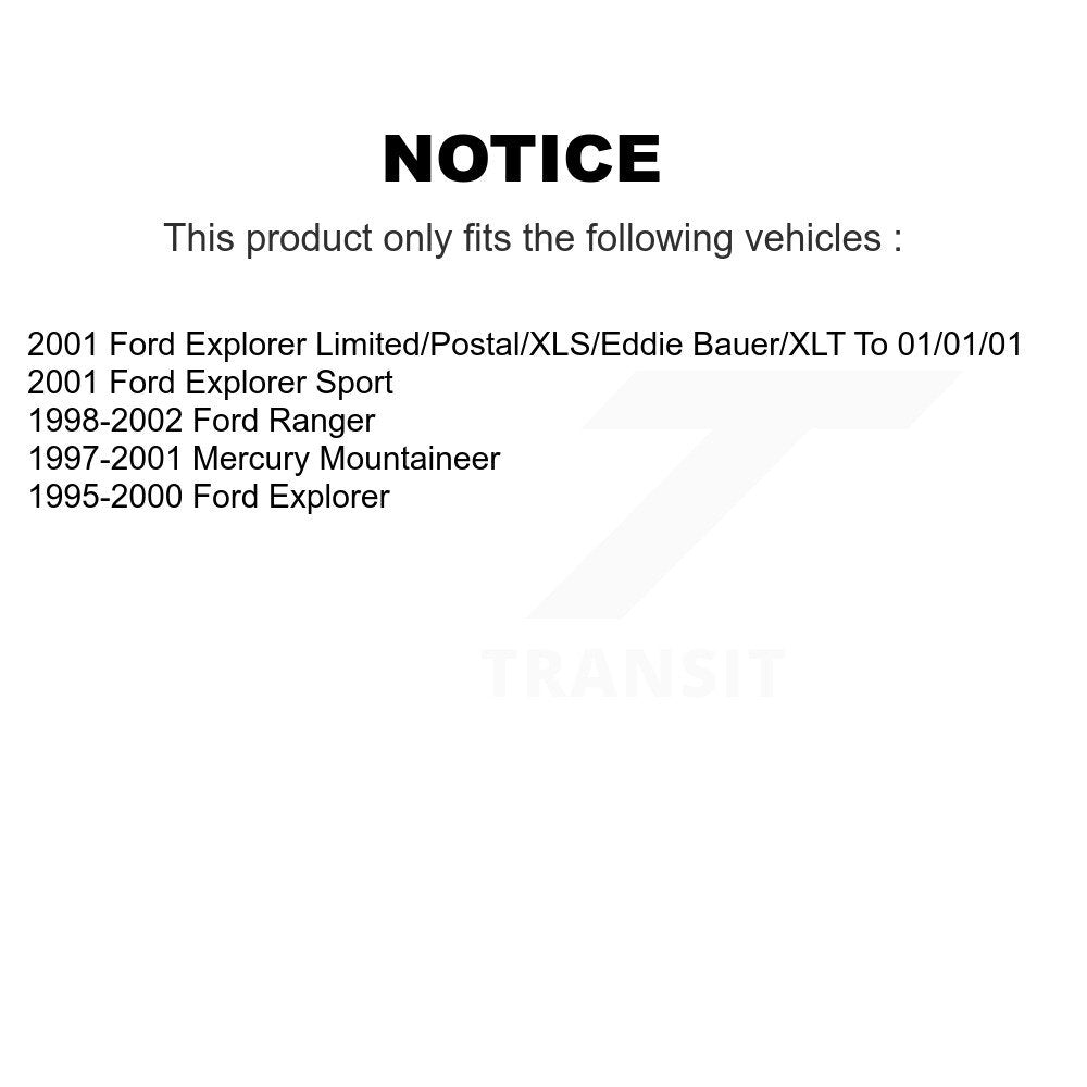 Rear Disc Rotors Ceramic Pads & Parking Shoes Kit For Ford Ranger Explorer Sport