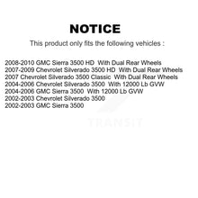 Charger l&#39;image dans la galerie, Rear Disc Rotors Ceramic Pads Parking Shoes Kit For Chevrolet GMC Sierra 3500 HD