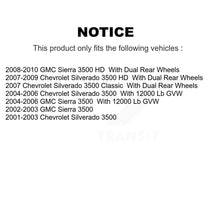 Load image into Gallery viewer, Rear Disc Rotors Ceramic Pads Parking Shoes Kit For Chevrolet GMC Sierra 3500 HD