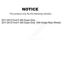 Charger l&#39;image dans la galerie, Rear Disc Rotors Ceramic Pads Parking Shoes Kit For Ford F-350 Super Duty F-250