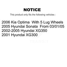 Load image into Gallery viewer, Rear Disc Rotors Ceramic Pads And Parking Shoes Kit For Hyundai Sonata XG350 Kia