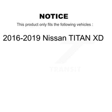 Charger l&#39;image dans la galerie, Rear Disc Rotors Ceramic Pads &amp; Parking Shoes Kit For 2016-2019 Nissan TITAN XD