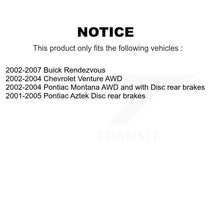 Load image into Gallery viewer, Rear Disc Rotors Ceramic Pads And Parking Shoes Kit For Buick Rendezvous Pontiac