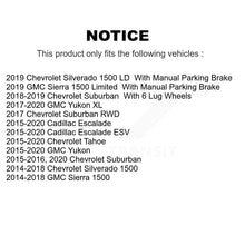 Load image into Gallery viewer, Rear Disc Rotors Ceramic Pads Parking Shoes Kit For GMC Chevrolet Sierra 1500 LD