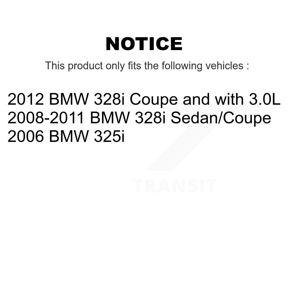 Rear Disc Rotors Ceramic Pads Parking Brake Shoes Hardware Kit For BMW 328i 325i