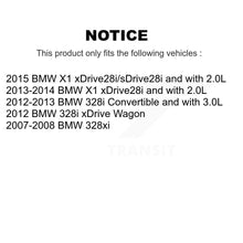 Charger l&#39;image dans la galerie, Rear Disc Rotors Ceramic Pads Parking Shoes &amp; Hardware Kit For BMW X1 328xi 328i