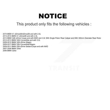 Charger l'image dans la galerie, Rear Disc Rotors Ceramic Pads Parking Shoes &amp; Hardware Kit For BMW X1 328xi 328i