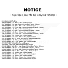 Charger l&#39;image dans la galerie, Rear Disc Rotors Ceramic Pads Parking Shoes Hardware Kit For BMW 330i xDrive GT