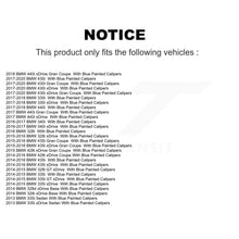 Charger l&#39;image dans la galerie, Rear Disc Rotors Ceramic Pads Parking Shoes Hardware Kit For BMW 328i xDrive GT