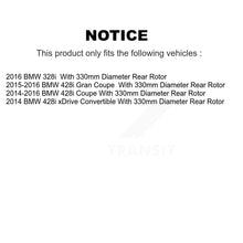 Load image into Gallery viewer, Rear Disc Rotors Ceramic Pads Parking Shoes Hardware Kit For BMW 428i Gran Coupe
