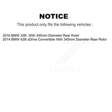 Load image into Gallery viewer, Rear Disc Rotors Ceramic Pads Parking Shoes Hardware Kit For BMW 428i Gran Coupe