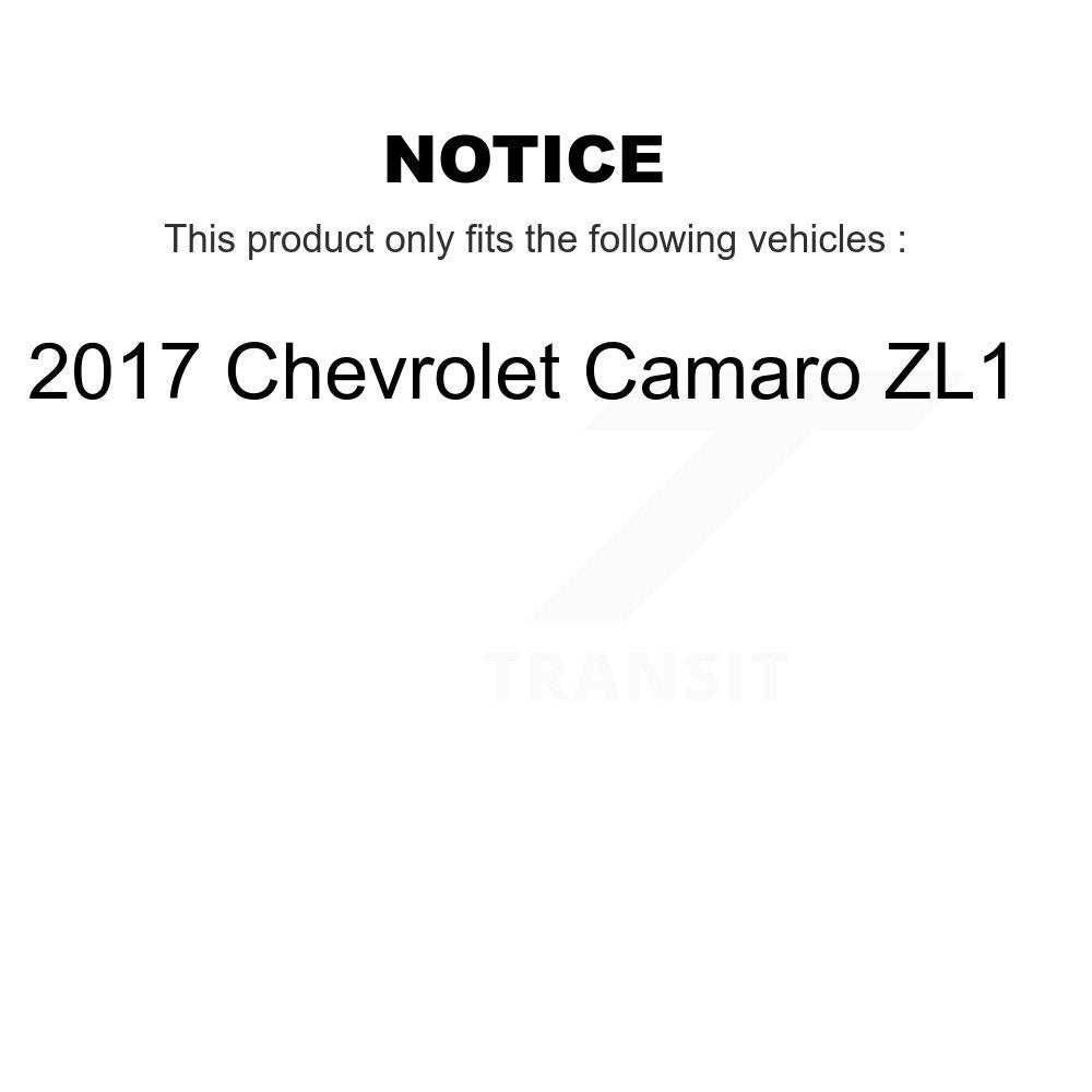 Rear Disc Rotors Ceramic Pads Parking Shoes & Hardware Kit For Chevrolet Camaro