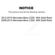 Charger l'image dans la galerie, Rear Disc Rotors Ceramic Pads Parking Shoes Hardware Kit For Mercedes-Benz C300