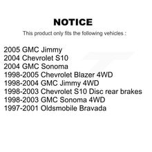 Load image into Gallery viewer, Rear Disc Rotors Ceramic Pads Parking Shoes &amp; Hardware Kit For Chevrolet GMC S10