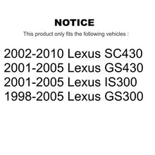 Charger l'image dans la galerie, Rear Disc Rotors Ceramic Pads Parking Shoes &amp; Hardware Kit For Lexus SC430 IS300