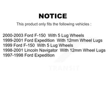 Load image into Gallery viewer, Rear Disc Rotors Ceramic Pads Parking Shoes Hardware Kit For Ford F-150 Lincoln