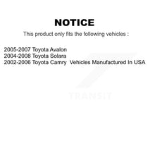 Charger l&#39;image dans la galerie, Rear Disc Rotors Ceramic Pads Parking Shoes Hardware Kit For Toyota Camry Solara