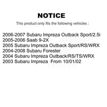Charger l'image dans la galerie, Rear Disc Rotors Ceramic Pads Parking Shoes Hardware Kit For Subaru Impreza Saab