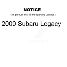 Charger l'image dans la galerie, Rear Disc Rotors Ceramic Pads Parking Shoes Hardware Kit For 2000 Subaru Legacy