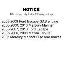 Load image into Gallery viewer, Rear Disc Rotors Ceramic Pads Parking Shoes &amp; Hardware Kit For Ford Escape Mazda