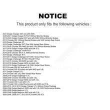 Charger l'image dans la galerie, Rear Disc Rotors Ceramic Pads Parking Shoes Hardware Kit For Dodge Chrysler 300