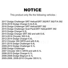 Load image into Gallery viewer, Rear Disc Rotors Ceramic Pads Parking Shoes Hardware Kit For Dodge Chrysler 300