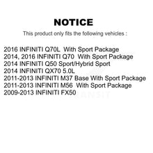 Load image into Gallery viewer, Rear Disc Rotors Ceramic Pads Parking Shoes &amp; Hardware Kit For INFINITI Q50 M37