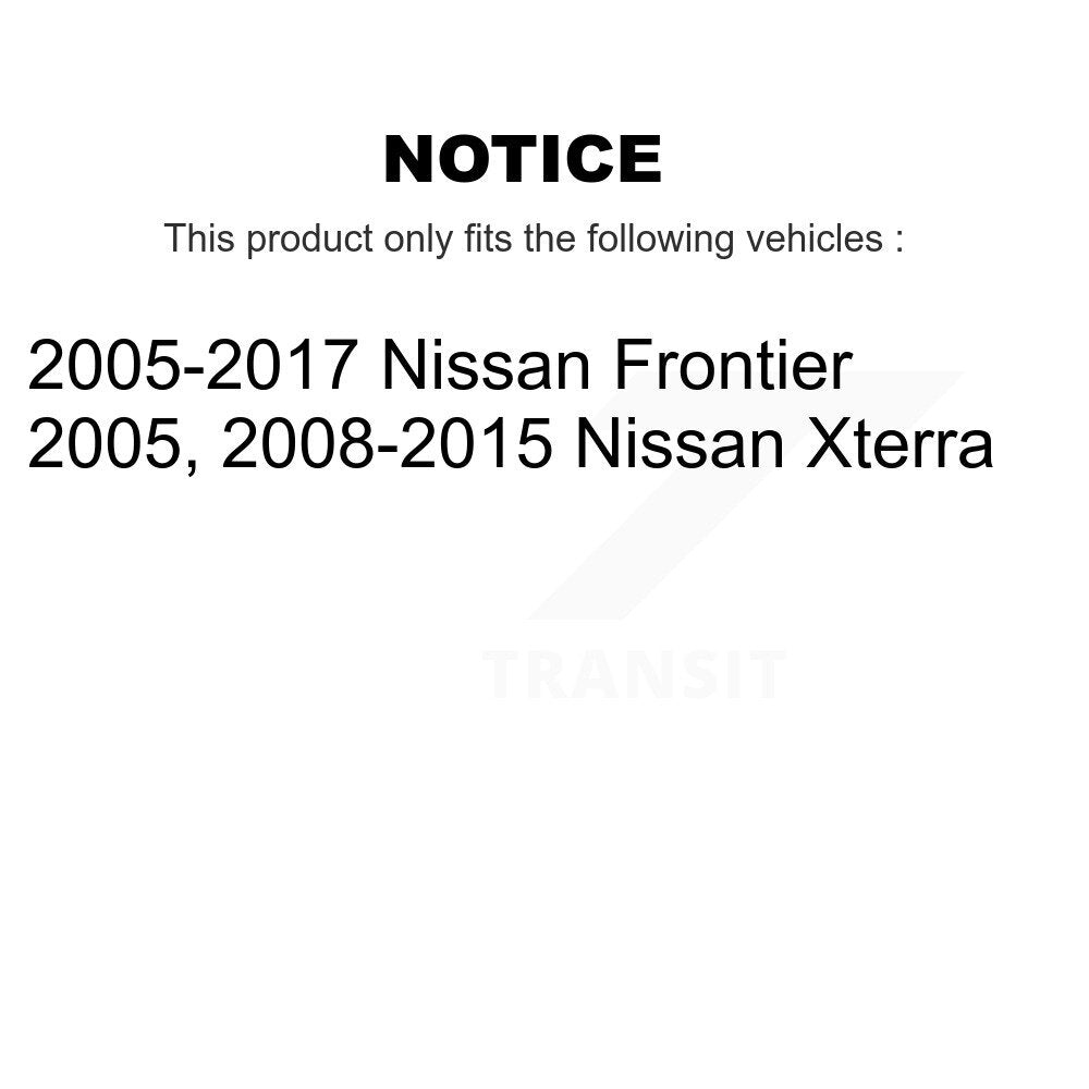 Rear Disc Rotors Ceramic Pads Parking Shoes And Hardware Kit For Nissan Frontier