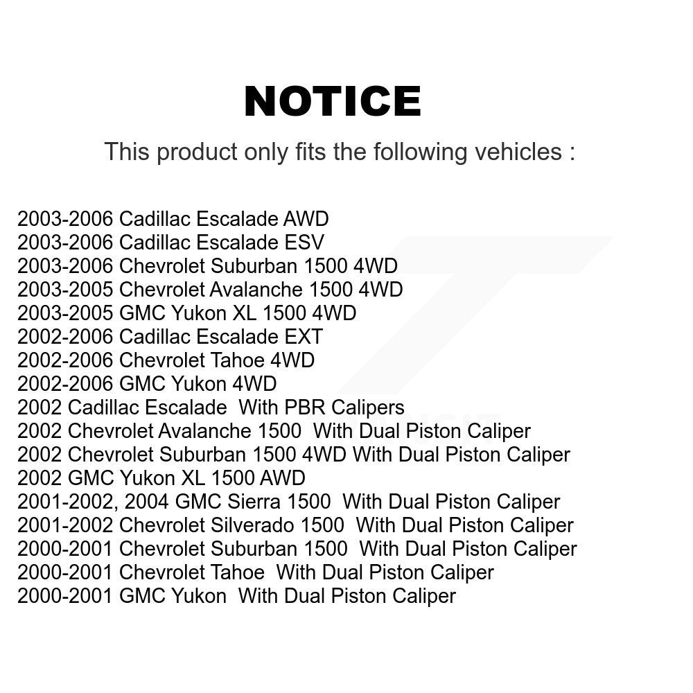 Rear Disc Rotors Ceramic Pads Parking Shoes Hardware Kit For Chevrolet GMC 1500