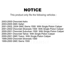 Load image into Gallery viewer, Rear Disc Rotors Ceramic Pads Parking Shoes Hardware Kit For GMC Chevrolet 1500