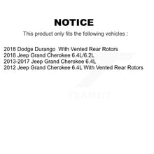 Charger l&#39;image dans la galerie, Rear Disc Rotors Ceramic Pads Parking Shoes Hardware Kit For Jeep Grand Cherokee