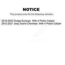 Charger l'image dans la galerie, Rear Disc Rotors Ceramic Pads Parking Shoes Hardware Kit For Jeep Grand Cherokee