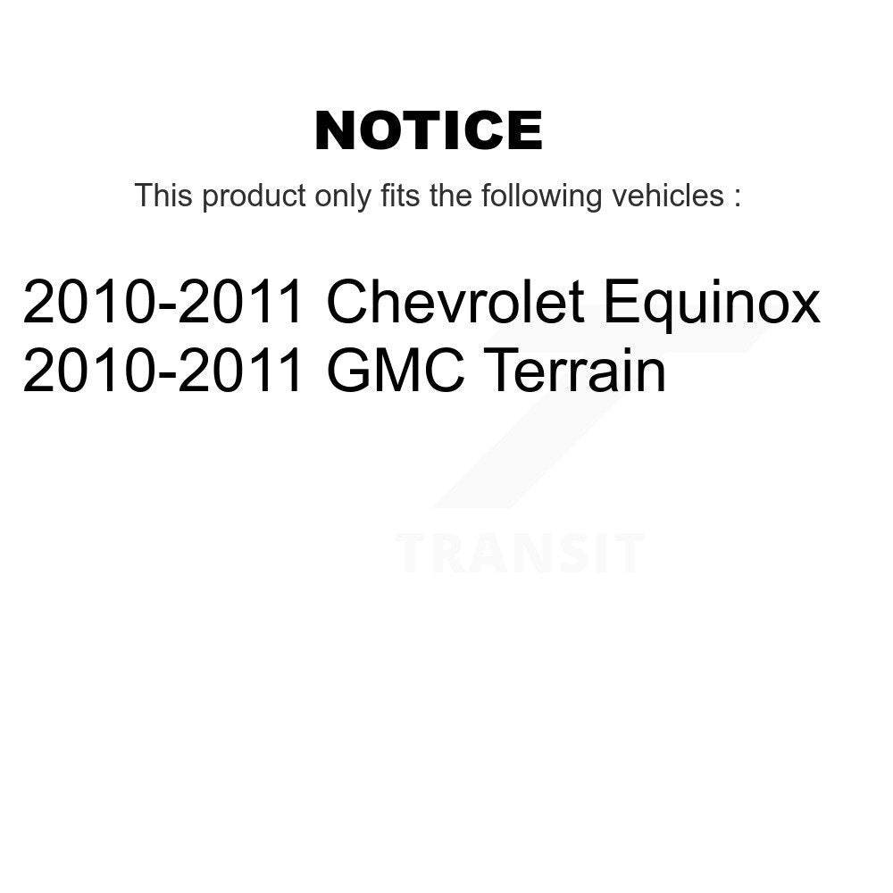 Rear Disc Rotors Ceramic Pads Parking Shoes & Hardware Kit For Chevrolet Equinox