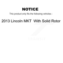 Charger l'image dans la galerie, Rear Disc Rotors Ceramic Pads Parking Brake Shoes &amp; Hardware Kit For Lincoln MKT