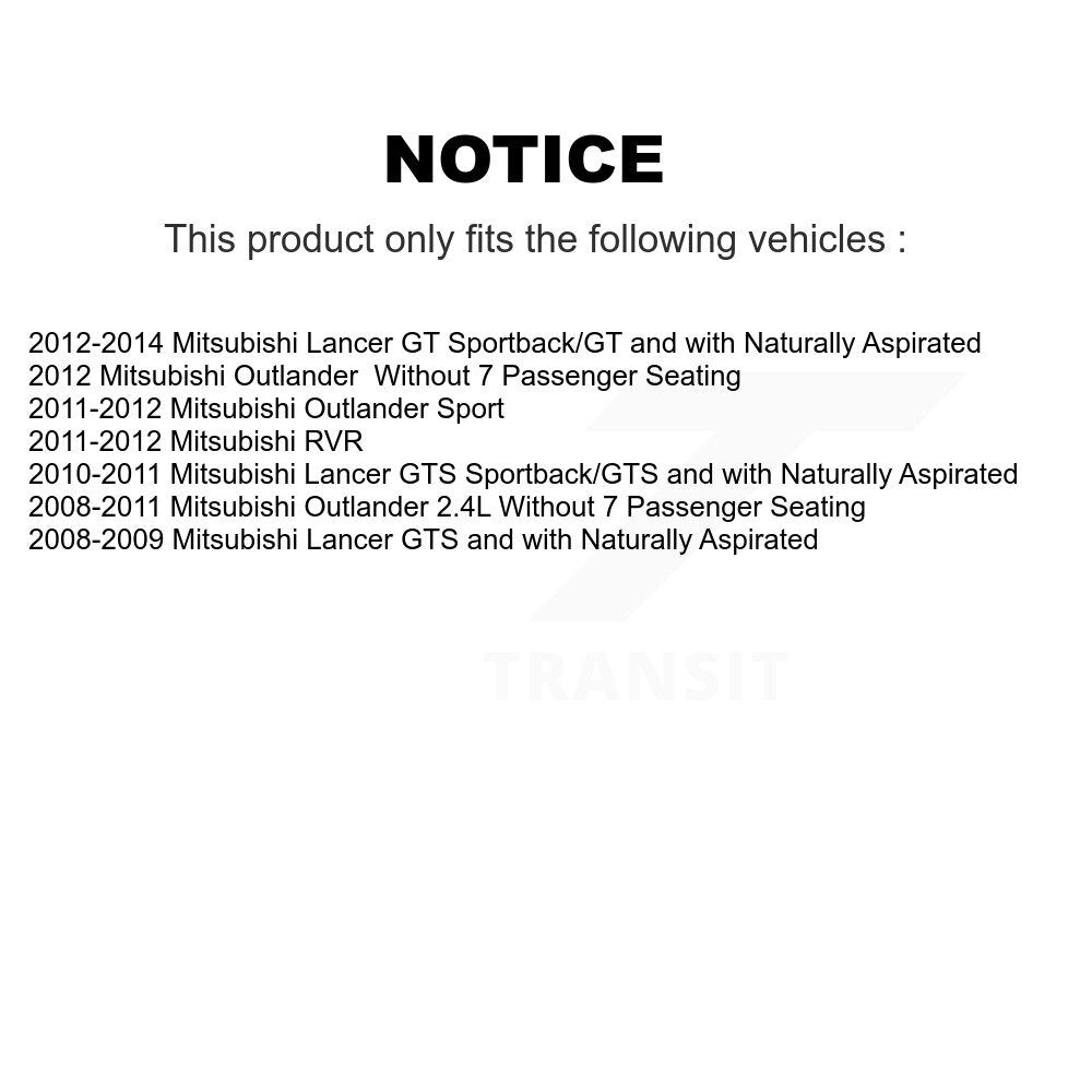 Rear Disc Rotors Ceramic Pads Parking Shoes & Hardware Kit For Mitsubishi Lancer