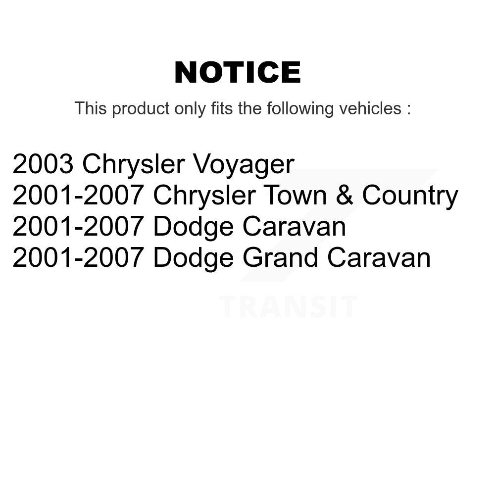 Rear Disc Rotors Ceramic Pads Parking Shoes Hardware Kit For Dodge Grand Caravan