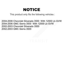 Charger l&#39;image dans la galerie, Rear Disc Rotors Ceramic Pads Parking Shoes And Hardware Kit For GMC Sierra 3500