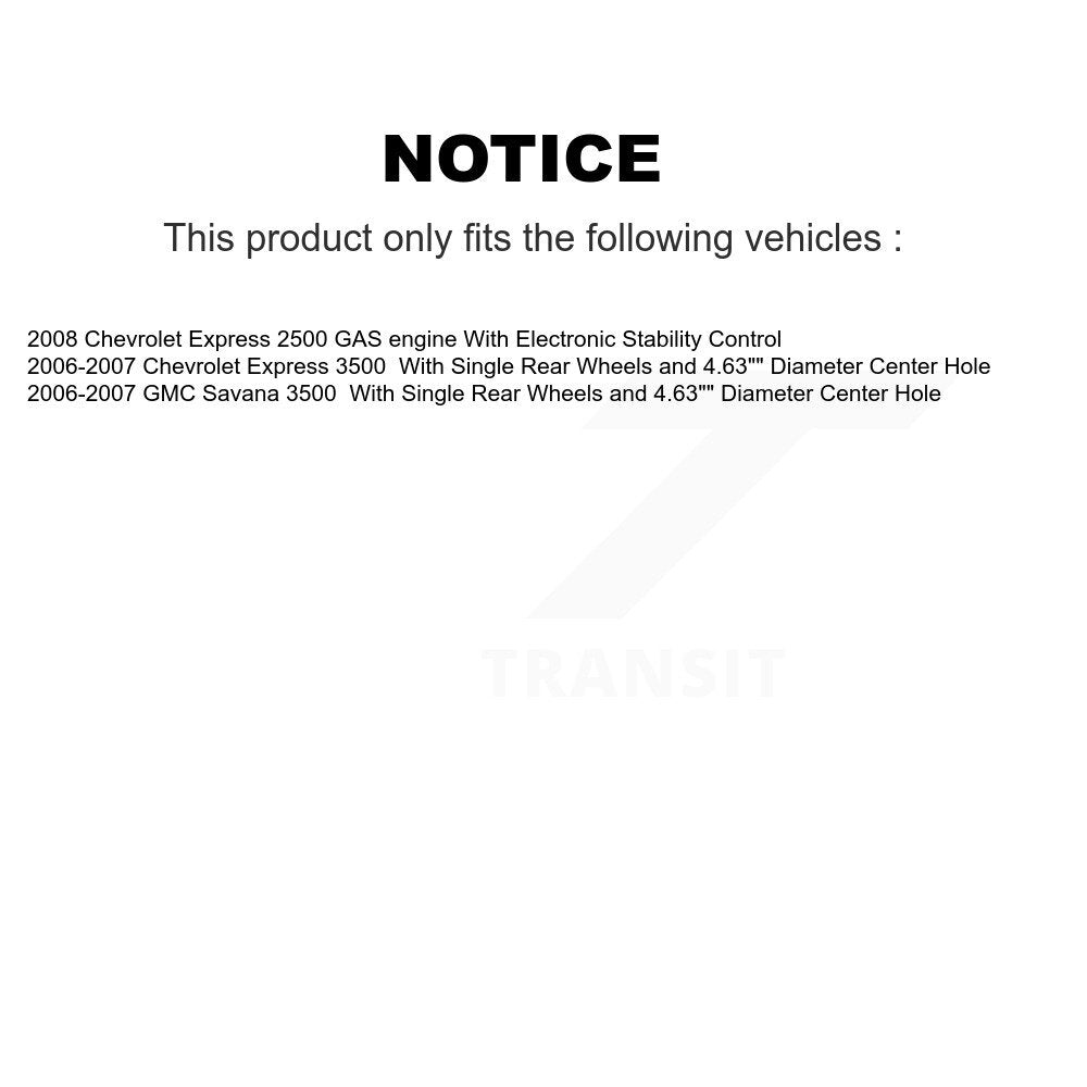 Rear Disc Rotors Ceramic Pads Parking Shoes & Hardware Kit For Chevrolet Express