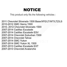 Charger l&#39;image dans la galerie, Rear Disc Rotors Ceramic Pads Parking Shoes Hardware Kit For Chevrolet GMC 1500