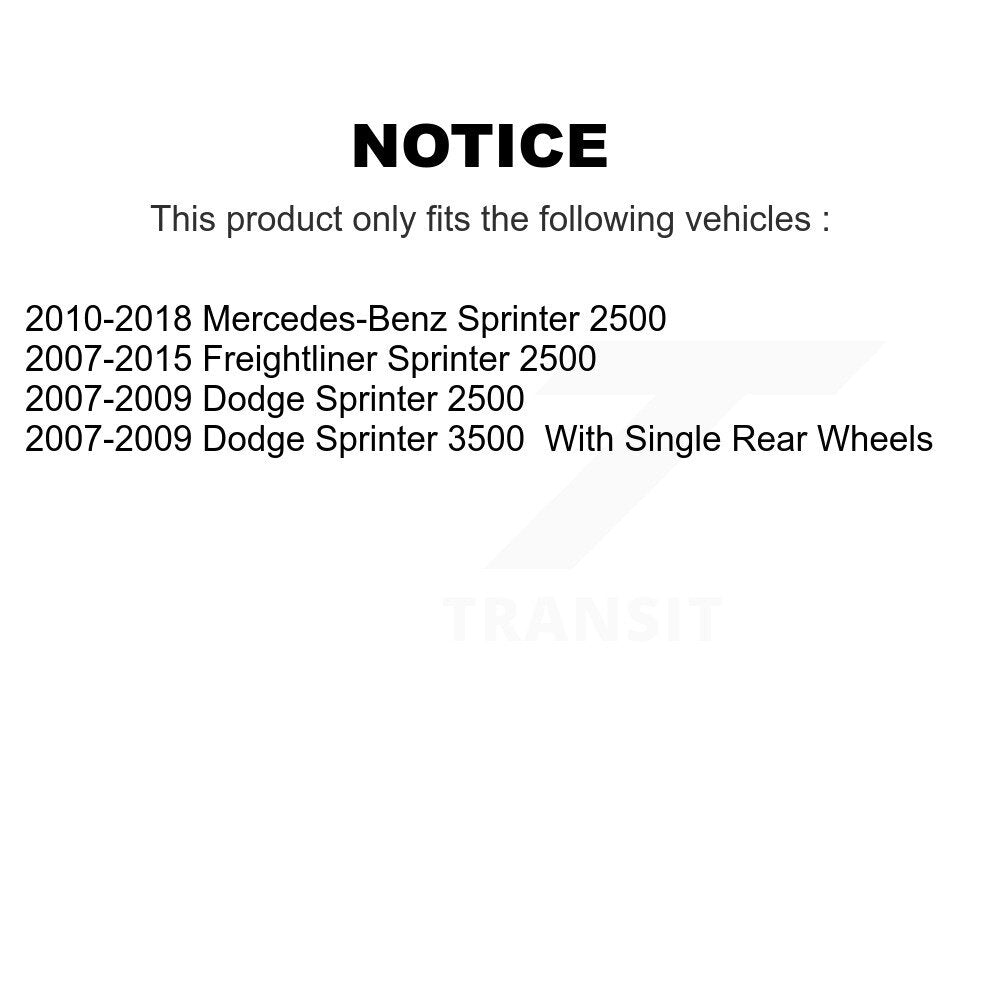Rear Disc Rotors Ceramic Pads Parking Shoes Hardware Kit For Sprinter 2500 Dodge