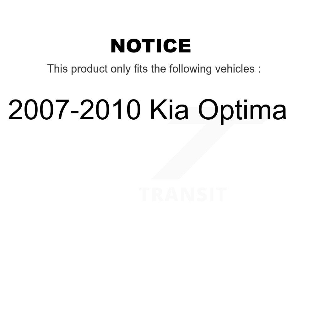 Rear Disc Rotors Ceramic Pads Parking Shoes & Hardware Kit For 07-10 Kia Optima
